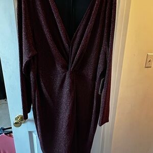 Eloquii V-Neck Sweater with Textured Knit